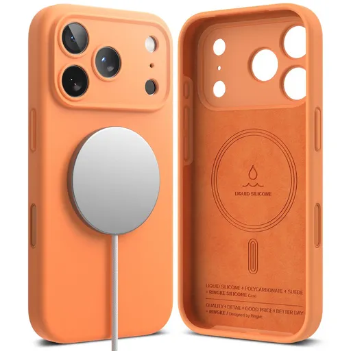 RINGKE SILICONE MAGSAFE Ochranný kryt Apple iPhone 17 Pro Max TANGERINE