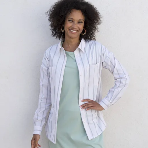 Oversize pruhovaná košeľa