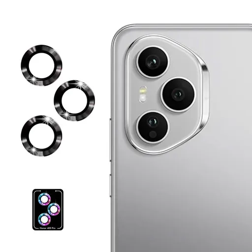 ENKAY ALU Sklo pre fotoaparát Honor 400 Pro 5G BLACK