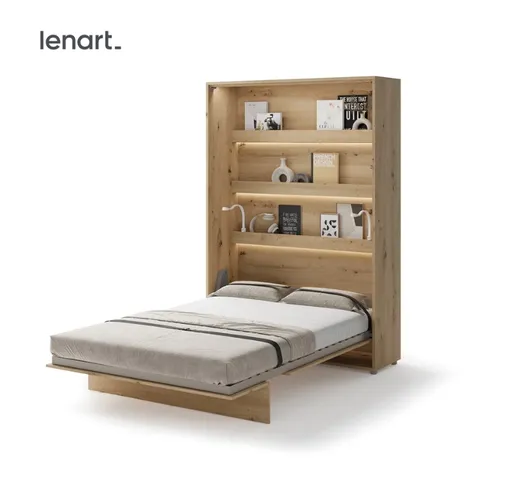 Dig-net nábytok Sklápacia posteľ Lenart BED CONCEPT BC-01 dub artisan | 140 x 200 cm
