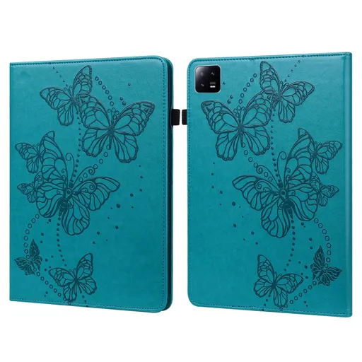 ART BUTTERFLIES Zaklápacie puzdro Xiaomi Pad 6 / Pad 6 Pro modré