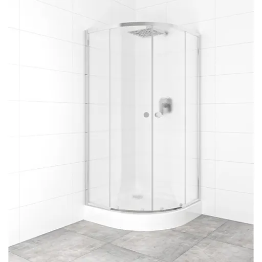 Set sprchovacieho kúta a vaničky, štvrťkruh 90x90 cm Multi Basic SIKOBKMUS90CRCH