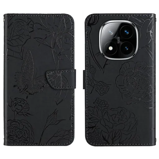 ART BLOSSOM Peňaženkový obal pre Xiaomi Redmi Note 14 Pro čierny