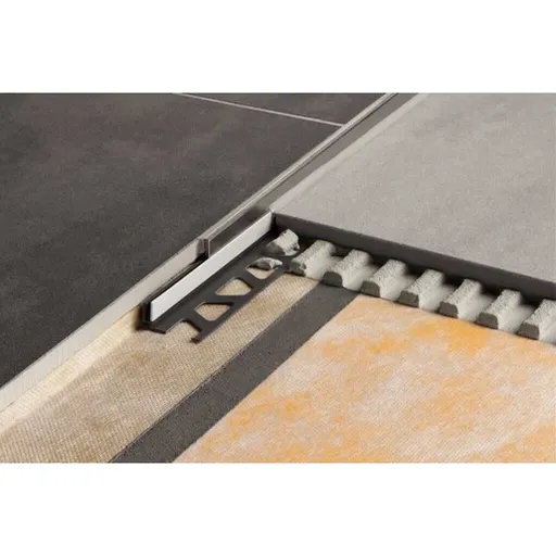 Lišta pre sprchové kúty Schlüter Showerprofile-S kartáčovaný, nerez, dĺžka 120 cm, výška hrany 12,5 mm, SPSB125EB120