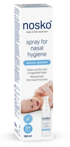 nosko sprej na nosovú hygienu izotonická morská voda 100 ml