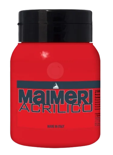 MAIMERI ACRILICO - Akrylové farby 258 - quinacridone red, 0,5 L