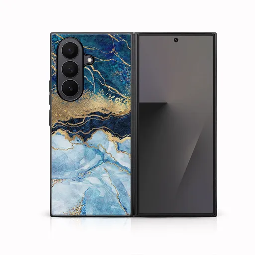 MY ART Ochranný kryt pre Samsung Galaxy Z Fold7 5G BLUE MARBLE (141)