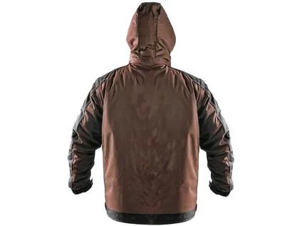 Bunda CXS IRVINE, zimná, pánska, hnedo-čierna, veľ. XL