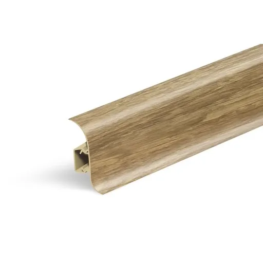 Lišta soklová Naturel dub Bourbon prírodný , PVC dĺžka 250 cm, výška hrany 56 mm, NATNGF069