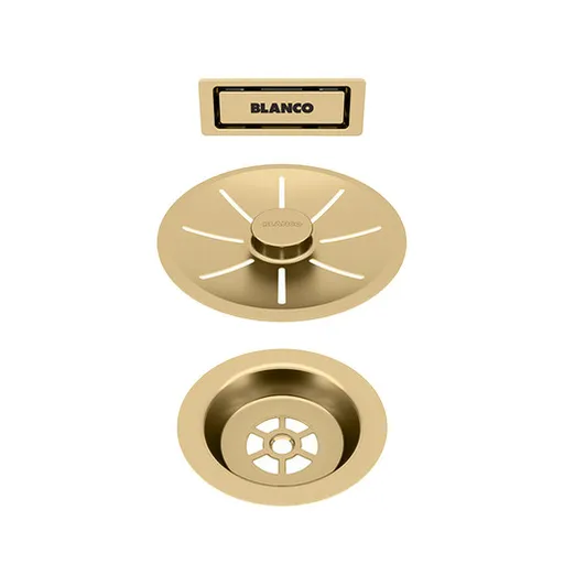 Blanco InFino odtoková súprava s C-prepadom, saténové zlato Gold Edition 203476