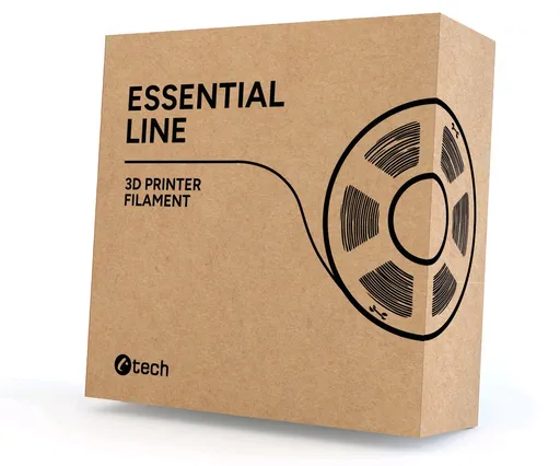 C-Tech 3DF-E-PLA-1.75-Y-RF ReFill filament, ESSENTIAL LINE, PLA, žltá, 1,75mm, 1kg