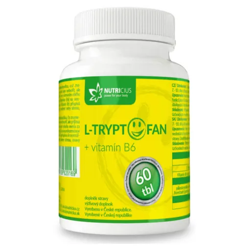 NUTRICIUS L-Tryptofan + vitamín B6 60 tabliet