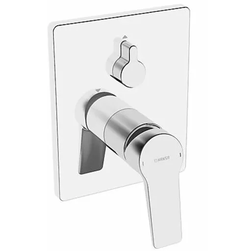 Hansa Twist sprchová a vaňová batéria bez podomietkového telesa chróm 89843083