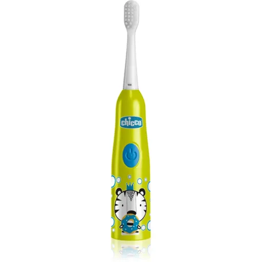 Chicco Electric Toothbrush 3y+ detská zubná kefka na batérie Tiger 1 ks