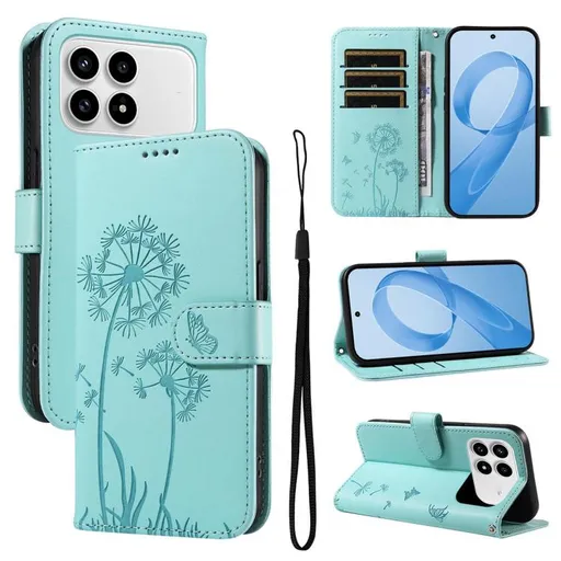 ART DANDELION Peňaženkové puzdro pre POCO F8 Pro svetlozelené