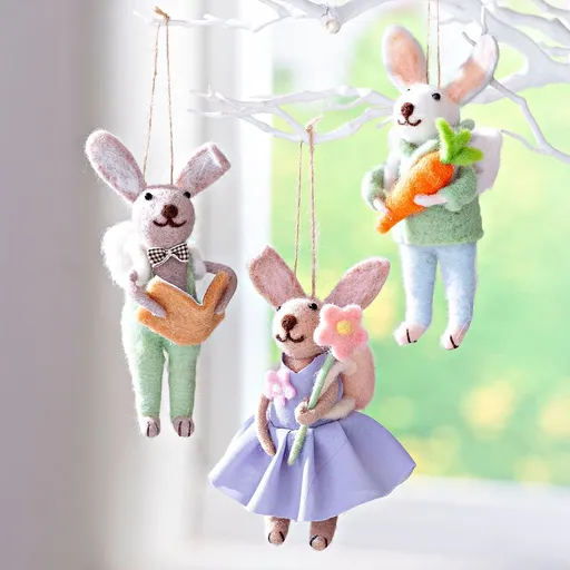 Weltbild Velikonoční ozdoby Králíčci, sada 3 ks