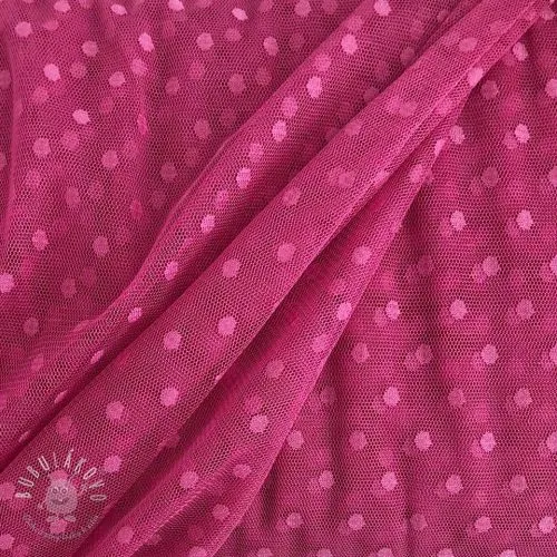 Tyl na TUTU SPOT dark fuchsia