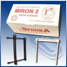 Archivačné spony Miron 2 bočné zatváranie 8cm čierne 50ks