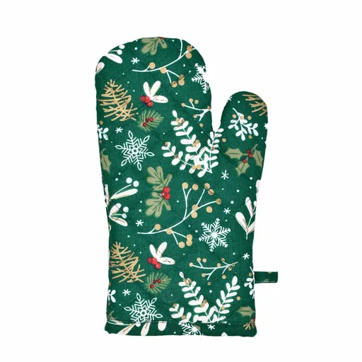 Forbyt Kuchynská chňapka Zelené Vianoce, 18 x 28 cm