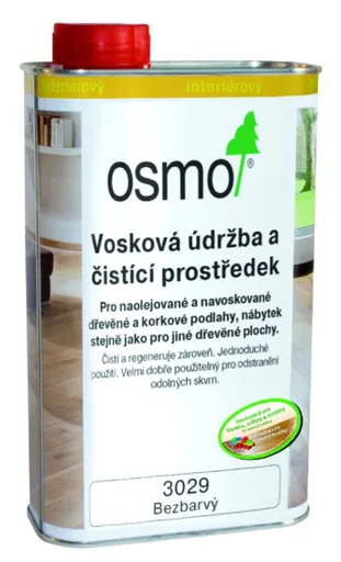 OSMO - Vosková údržba a čistiaci prostriedok 1 l bezfarebný