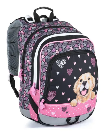 Školský batoh Bagmaster Alfa 21 A Black/pink