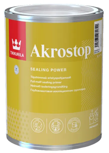 AKROSTOP - Tesniaca farba proti znečisteniu biela 1 L