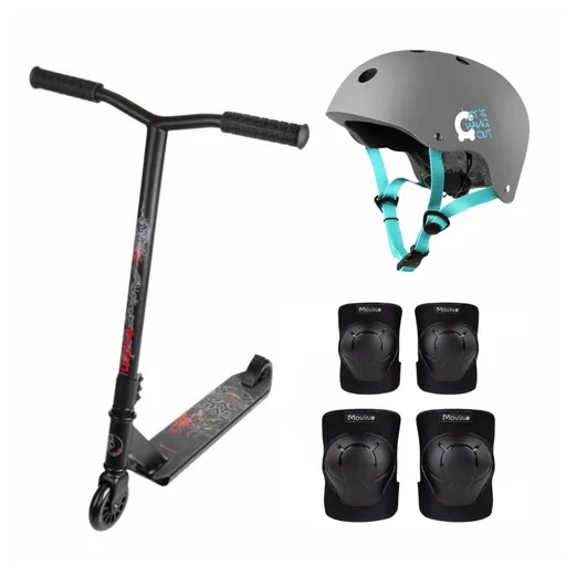 Výhodný freestyle set s chráničmi MOVINO TYRO ACTIVE BLACK