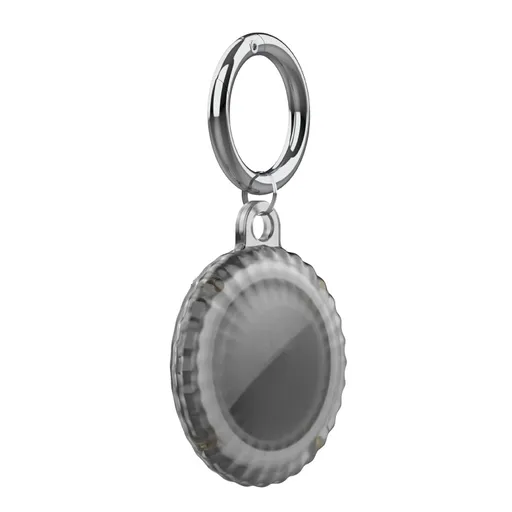 PROTEMIO IP68 Vodotesné puzdro pre AirTag čierne priehľadné