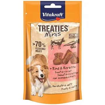 Vitakraft Dog pochúťka Treaties Minis hovädzie, mrkva 48 g (4008239595621)