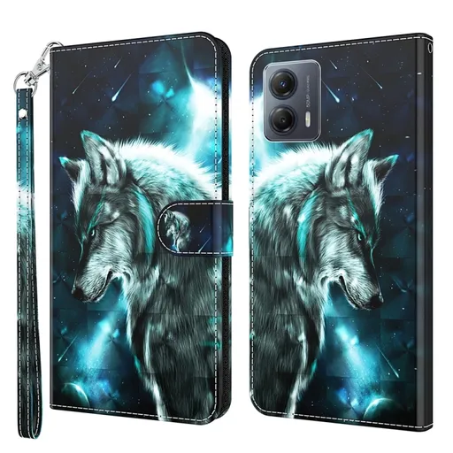 ART Peňaženkový kryt pre Motorola Moto G54 5G / G54 Power Edition 5G WOLF