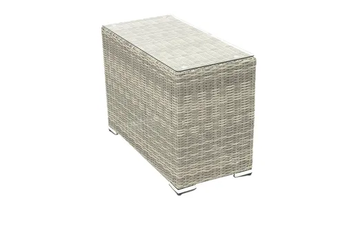 DEOKORK Ratanový stolek bočný SEVILLA (sivá)