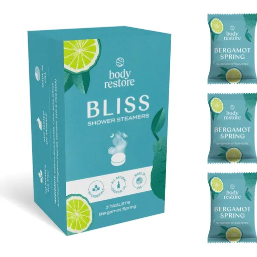 Body Restore Bliss Shower Steamers tablety do sprchy vône Bergamot Spring 3 ks