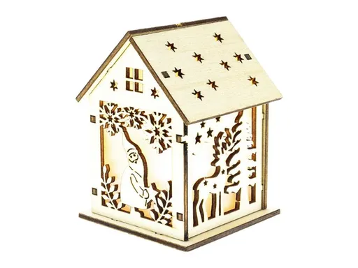 Dekorácia vianočná RETLUX RXL 333 WW domček so škriatkom