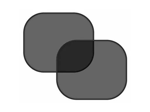 Clona slnečná COMPASS 06101 na bočné okno čierna 2ks