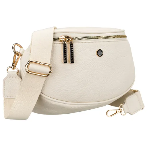 Dámska svetlobéžová kožená ľadvinka Peterson z ekokože