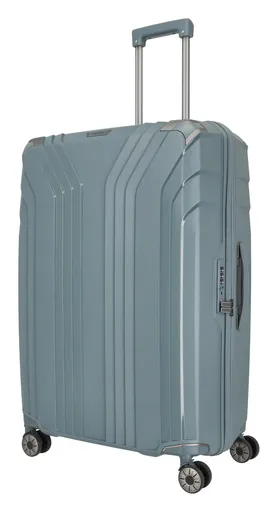 Veľký škrupinový kufor na kolieskach Travelite Elvaa 4w L Blue/grey
