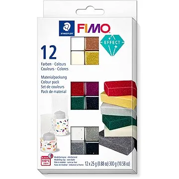 FIMO efekt sada 12 farieb 25g (4007817053461)