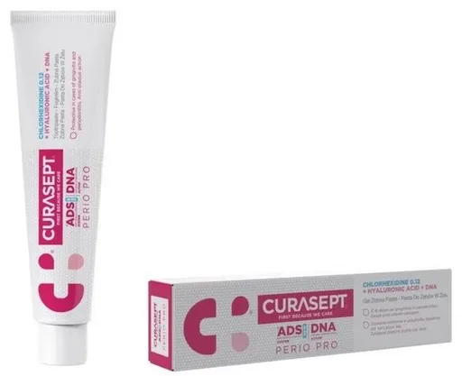 CURASEPT ADS DNA PERIO PRO zubná pasta s chlórhexidínom 0,12 % + kyselina hyaluronová 75ml