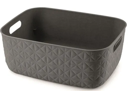 CURVER Úložný košík SOFTEX M recyklovaný plast | tmavosivá