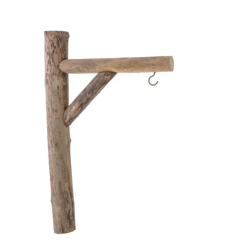 Drevený nástenný hák hnedá, 40 cm