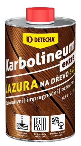 KARBOLINEUM EXTRA 3v1 - Olejová lazúra na drevo jantár (karbolineum) 0,7 kg
