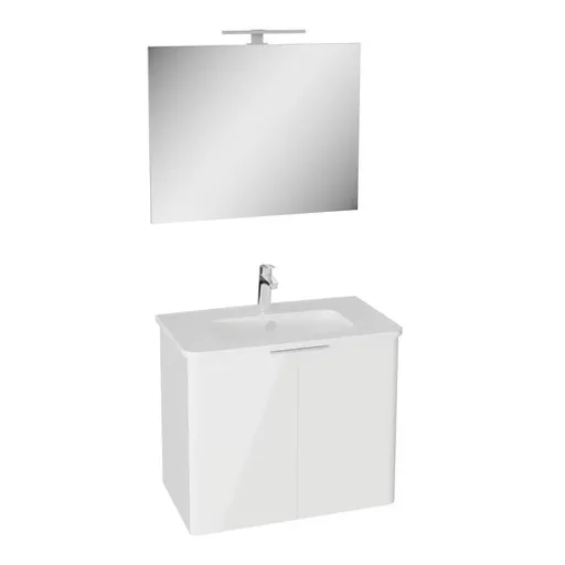 VitrA Mia kúpeľňová zostava s umývadlom 78,5x65x46,5 cm biela lesk MIASETPR80BB