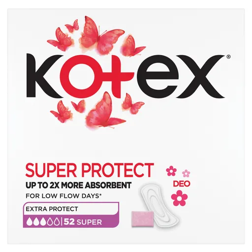 KOTEX Slipové vložky Super Deo 52 kusov