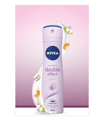 NIVEA Anti-perspirant Double Effect sprej 1x150 ml