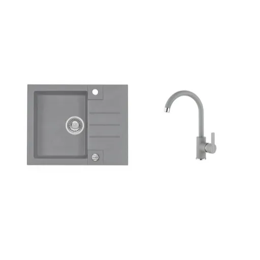 Alveus Set Rock 30 + baterie Tonia set drezu a batérie rock 30 + tonia / 81 betón SETA053