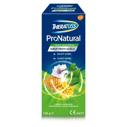 THERATUSS ProNatural sirup na suchý a vlhký kašeľ 128 g