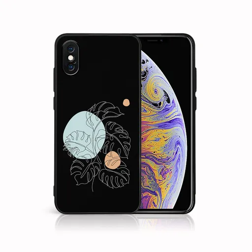 MY ART Ochranný kryt pre Apple iPhone X / XS MONSTERA (194)