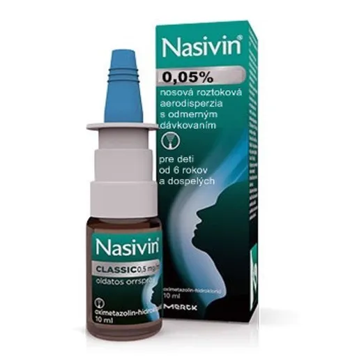 Nasivin 0,05 % aer.nao. 1 x 10 ml