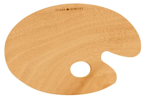 DALER-ROWNEY - Drevená paleta oválna 30x40 cm