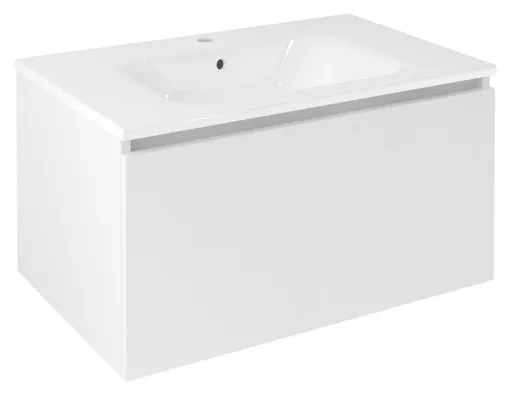 SAPHO - LOREA umývadlová skrinka 80x44x51,2cm, 1x zásuvka, biela matná LE080-3131